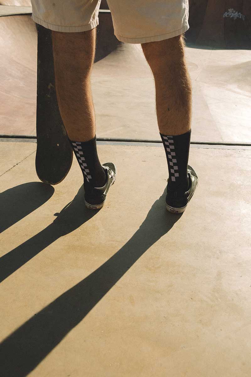 Socks Damero Morado