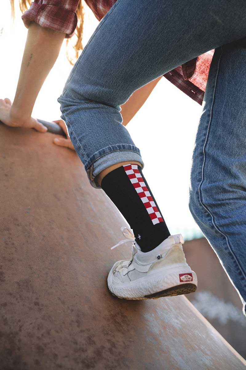 Socks Damero Rojo