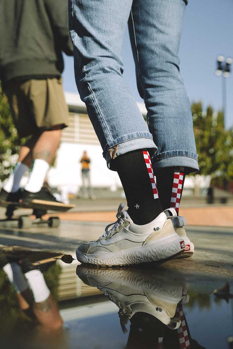 Socks Damero Rojo